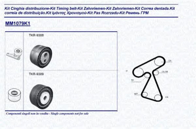 MAGNETI MARELLI 341310791101 -  Комплект ремня ГРМ